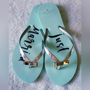 Kate Spade Blue and Silver Sandals with Elegant Style